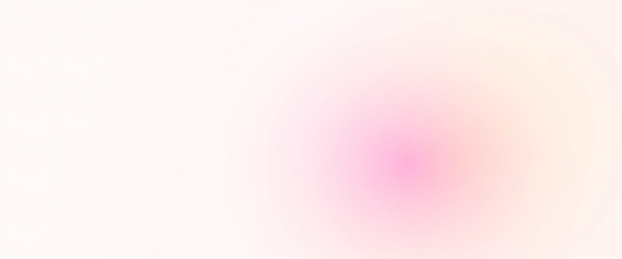 Gradient background transitioning from light pink to cream